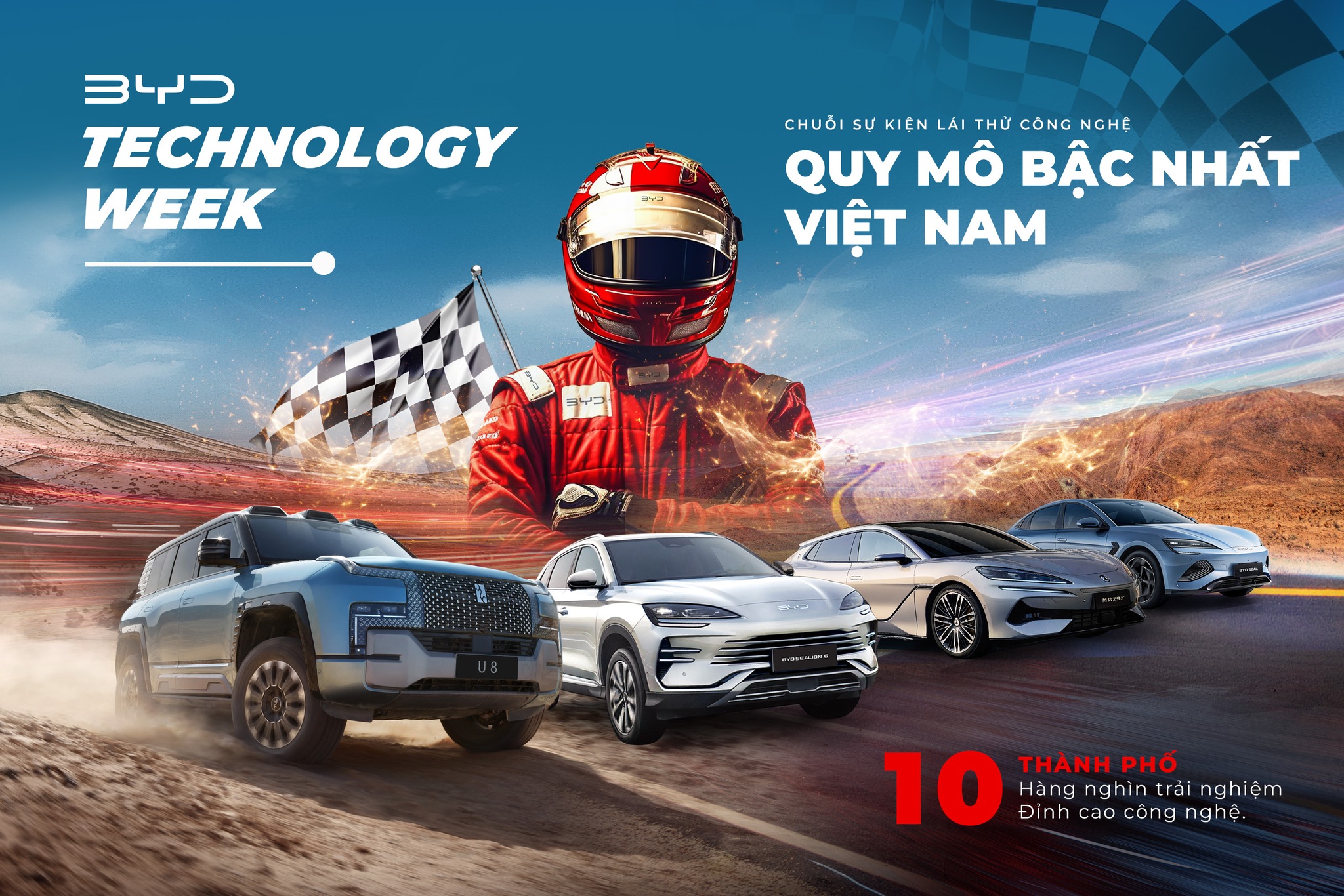 BYD TECHNOLOGY WEEK 2025: CHUỖI SỰ KIỆN TRẢI NGHIỆM CÔNG NGHỆ VÀ LÁI THỬ XE ĐIỆN QUY MÔ LỚN TẠI VIỆT NAM 